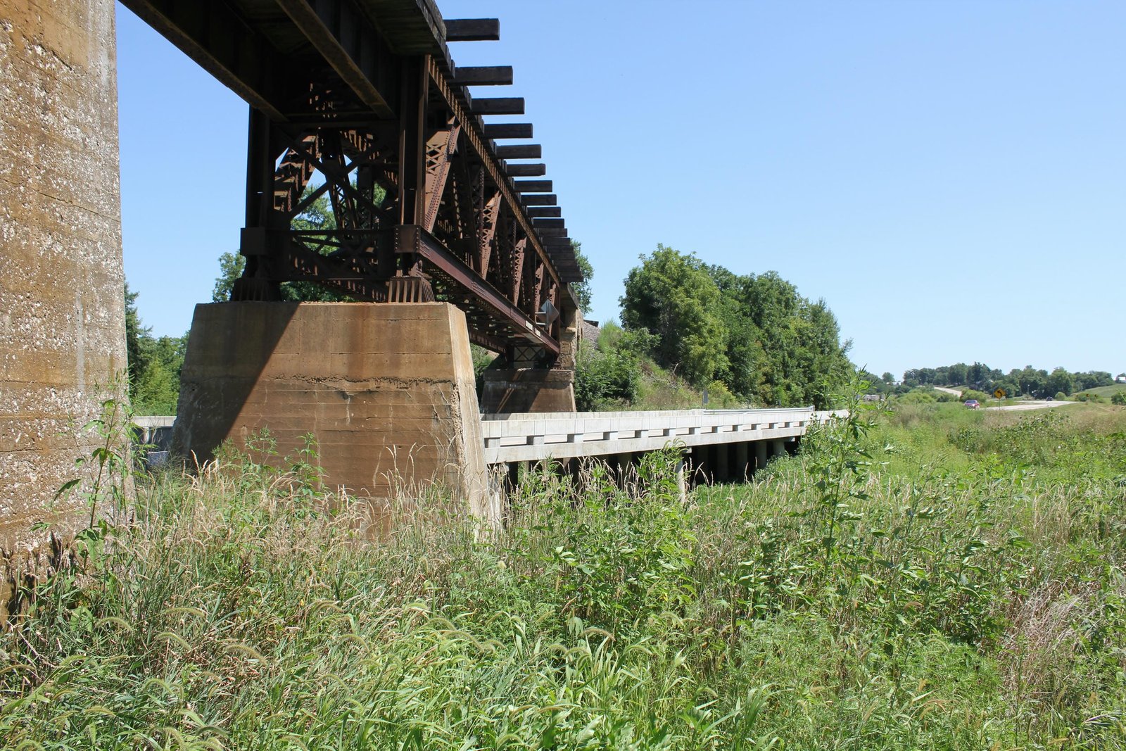 Looking east